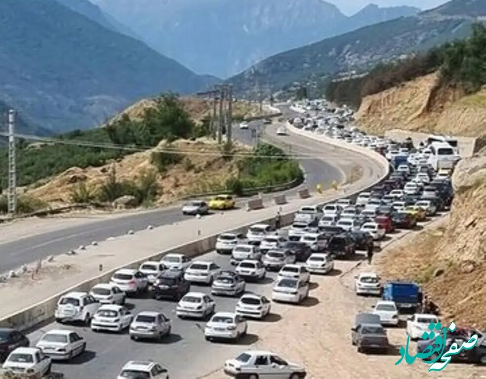 ترافیک سنگین در جاده کرج - چالوس / ۱۴ شهریور ۱۴۰۴