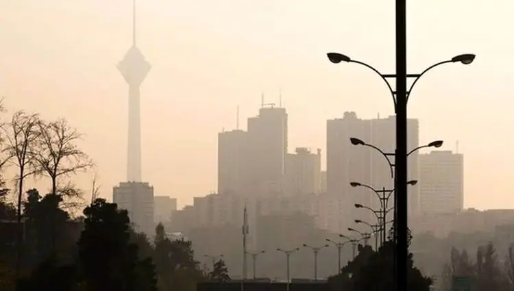 شاخص آلودگی هوای تهران امروز شنبه ۱۵ شهریور ماه ۱۴۰۴
