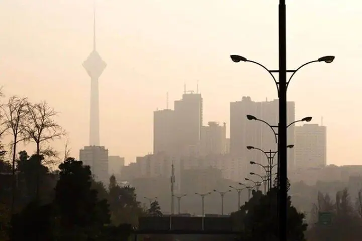 شاخص آلودگی هوای تهران امروز شنبه ۱۵ شهریور ماه ۱۴۰۴