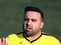 تصویری از هیکل عجیب داور ایرانی که همه را شوکه کرد!
