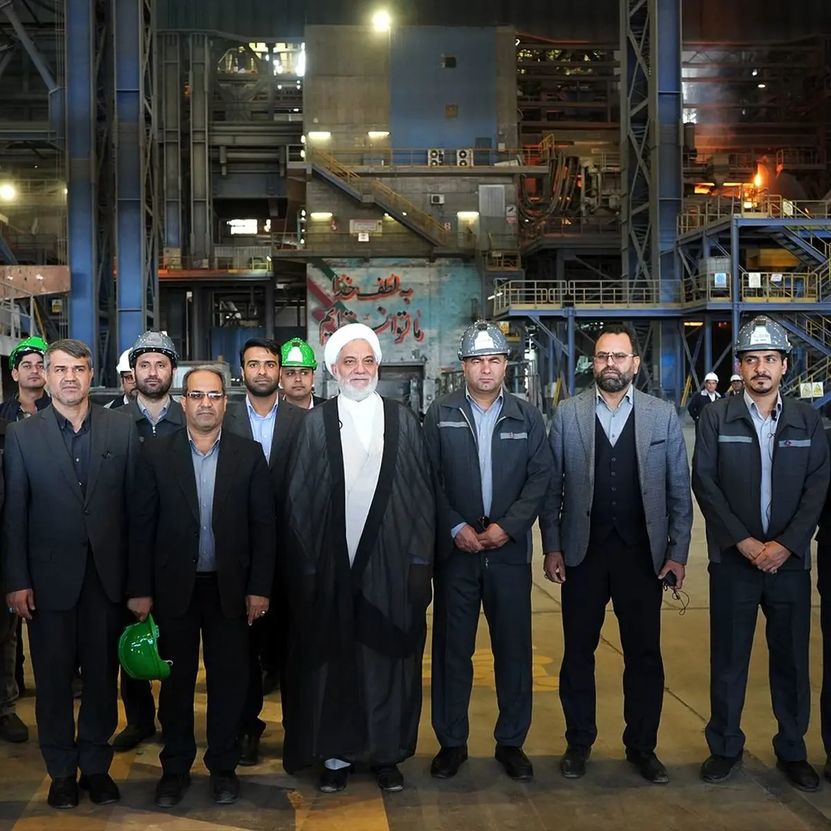 بازدید رئیس کل دادگستری و مسئولین ارشد قضایی استان کرمان از شرکت جهان فولاد سیرجان