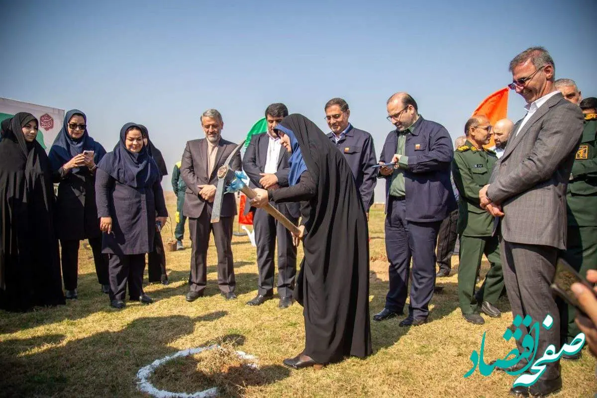 کلنگ زنی پارک بانوان حسن ختام اسفند طلایی فولاد خوزستان