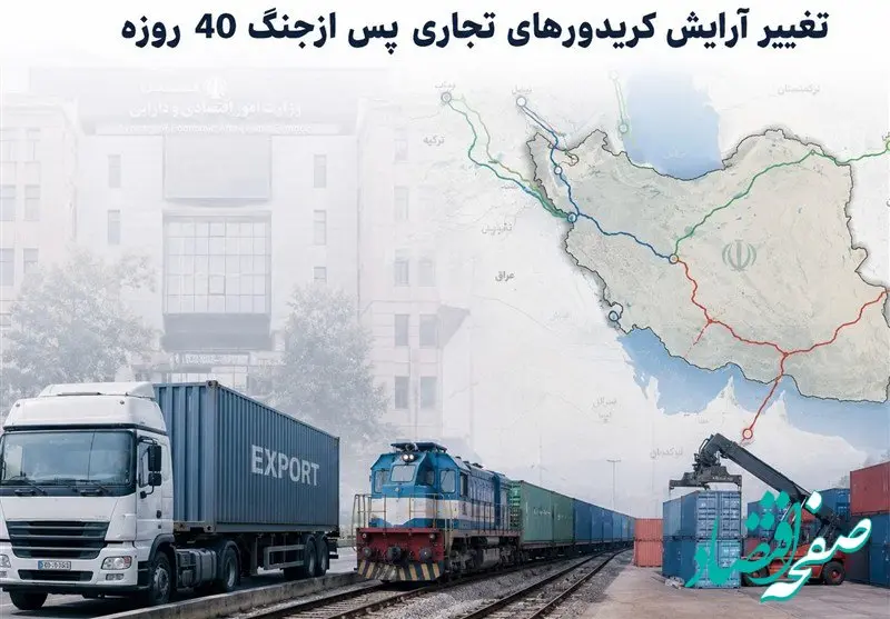 نقشه جدید تجارت ایران پس از جنگ ۴۰ روزه؛ پایان انحصار بنادر جنوبی با فعالسازی کریدورهای شمالی
