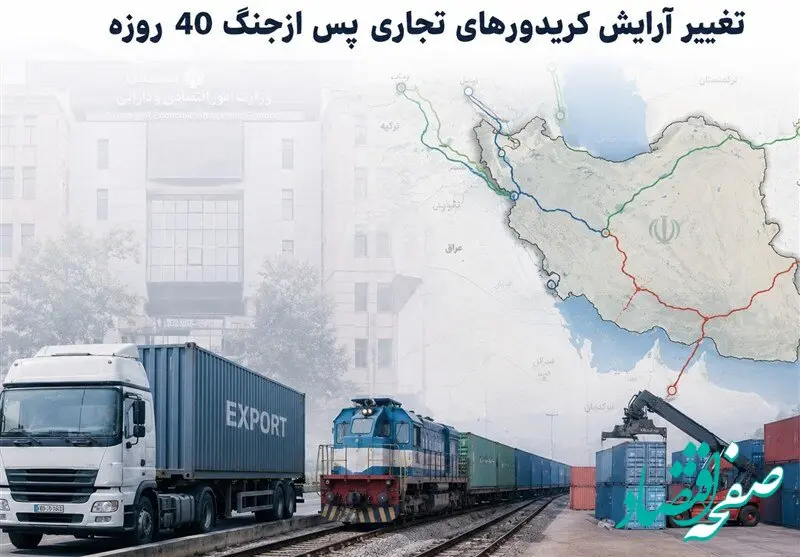 نقشه جدید تجارت ایران پس از جنگ ۴۰ روزه؛ پایان انحصار بنادر جنوبی با فعالسازی کریدورهای شمالی