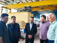 بازدید مدیرعامل سازمان منطقه آزاد اروند از شرکت سازنده عرشه های فلزی برای احداث پل شهدای اروند