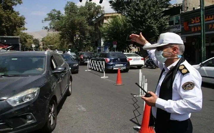 واکنش پلیس راهور به بسته شدن ورودی‌های تهران و ممنوعیت ورود خودروهای شهرستانی