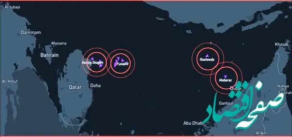 چند کشتی حامل ال‌ان‌جی در خلیج فارس گیر افتاده‌اند؟ 