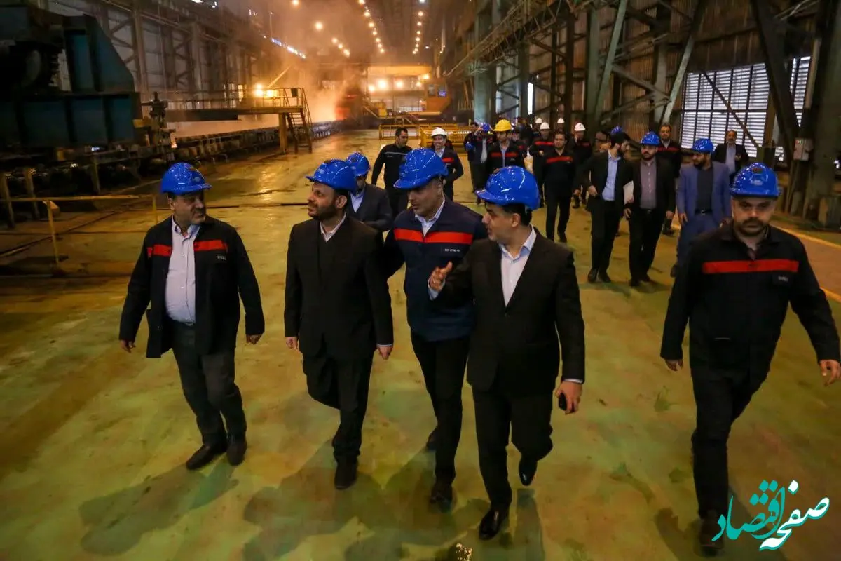 گزارش تصویری حضور مدیر عامل صندوق بازنشستگی کشور و مدیر عامل هلدینگ سرمایه گذاری صبا انرژی در شرکت فولاد اکسین خوزستان