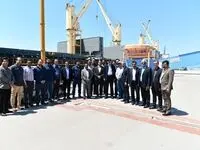 بازدید دکتر فروزانمهر مدیرعامل و نائب رئیس هیأت مدیره شرکت آلومینیوم ایران از پروژه های انجام شده در تاسیسات بندر امام خمینی (ره)