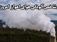 شاخص آلودگی هوای اهواز امروز سه شنبه ۱۳ آبان ماه ۱۴۰۴