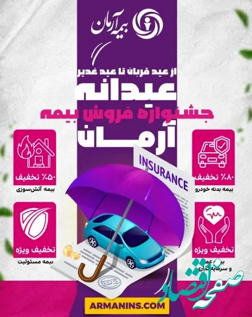 جشنواره ”عیدانه آرمان“ ؛ فرصت طلایی برای بیمه‌گذاران