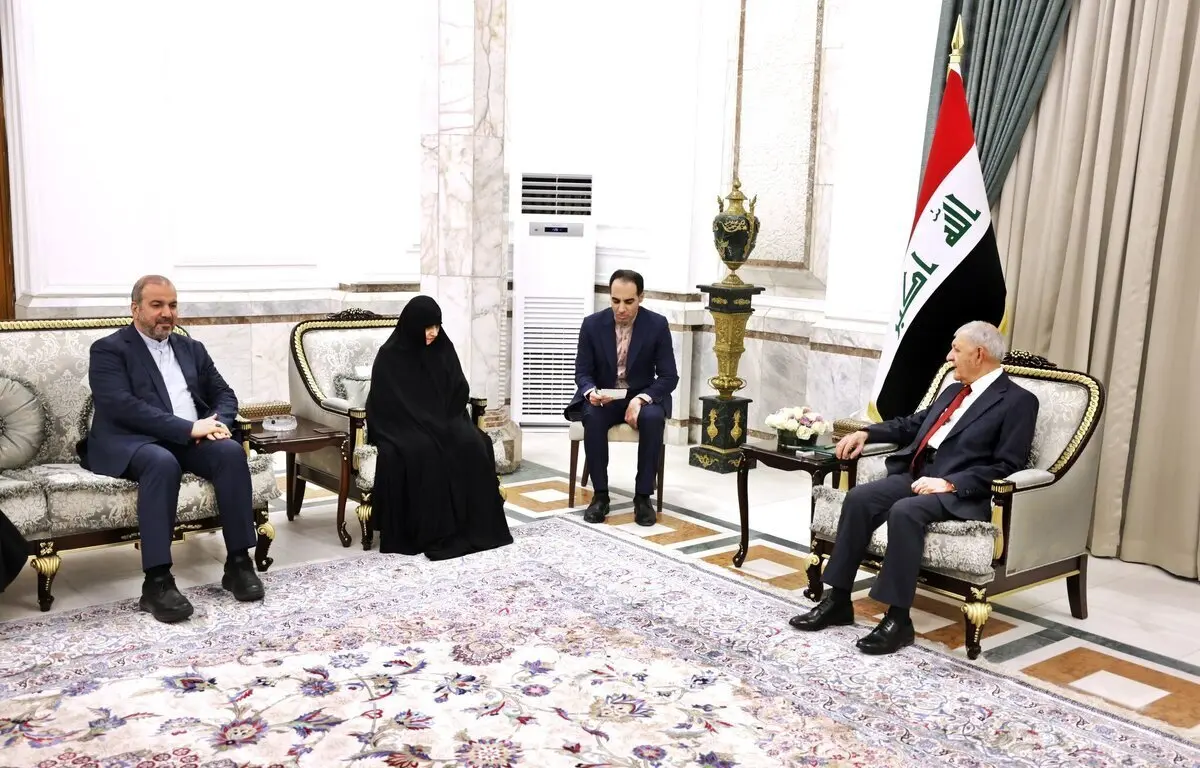 عکس خاص جمیله علم الهدی با همسر رئیس جمهور عراق