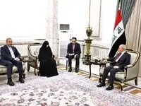 عکس خاص جمیله علم الهدی با همسر رئیس جمهور عراق