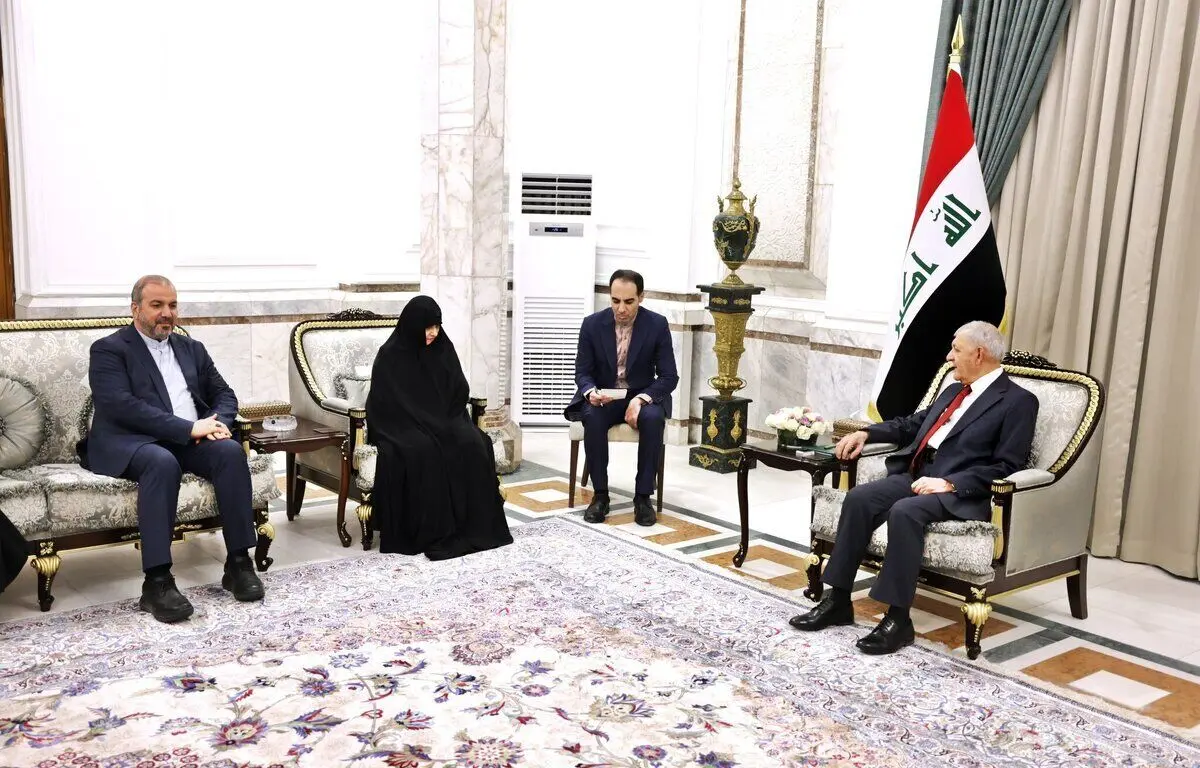 عکس خاص جمیله علم الهدی با همسر رئیس جمهور عراق