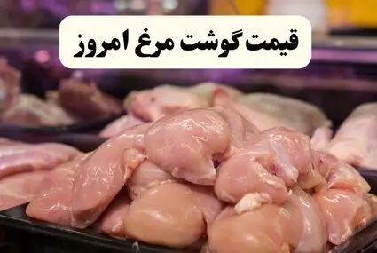 جدول قیمت مرغ امروز دوشنبه ۹ شهریور