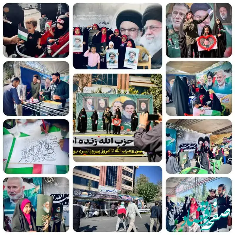 خدمات رسانی موکب های فرهنگی و پذیرائی منطقه 20 در نماز جمعه نصر