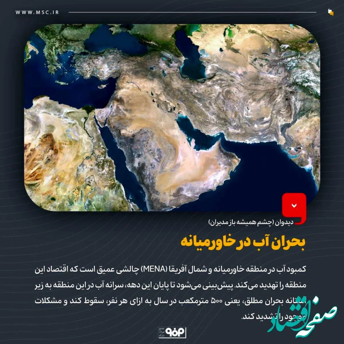 دیدوان (چشم همیشه باز مدیران)بحران آب در خاورمیانه