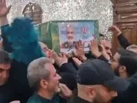 عکسی بسیار غمناک از لباس شهید سردار سلامی در هنگام شهادت