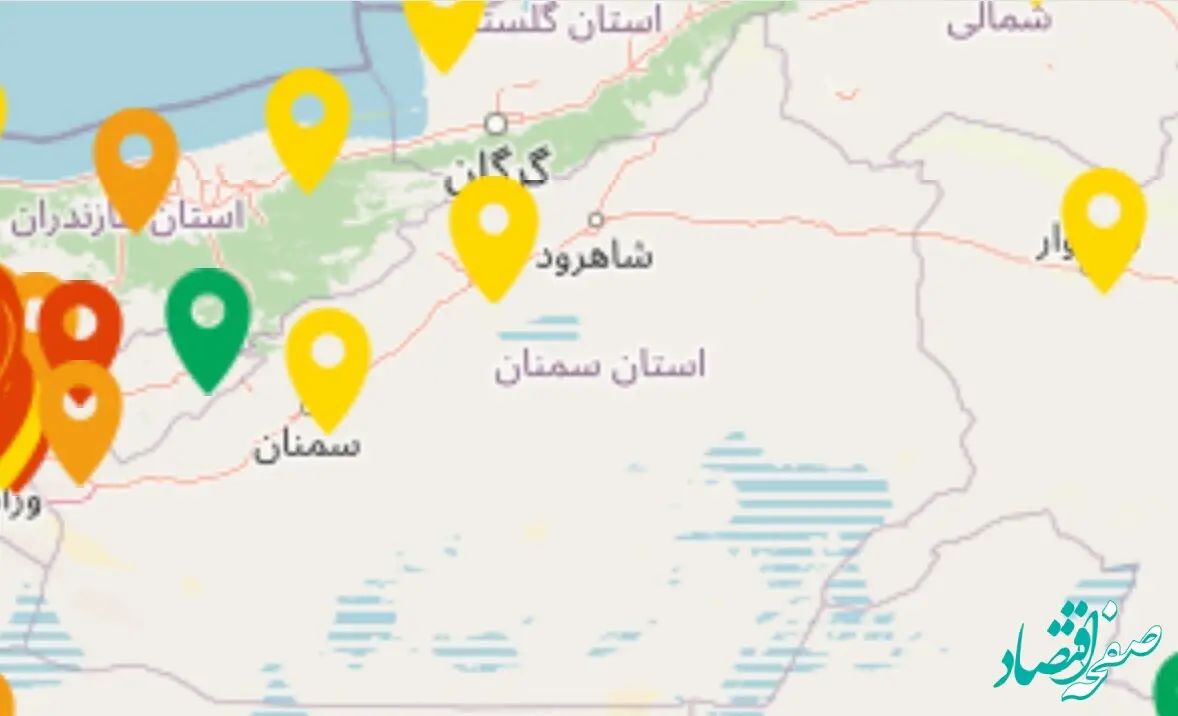 شاخص آلودگی هوای سمنان امروز چهارشنبه ۱۷ دی ۱۴۰۴ 