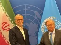 پزشکیان با دبیرکل سازمان ملل دیدار و گفت وگو کرد
