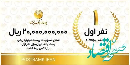 با هدف تحقق شعار سال ۱۴۰۴؛ اعطای تسهیلات توسط پست بانک ایران به تیم‌های استارتاپی و دانش‌بنیان اول تا سوم اینوتکس پیچ ۲۰۲۵