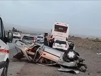 دو تصادف هولناک در خوزستان با سه کشته !