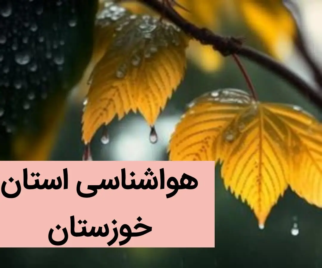 پیش بینی وضعیت آب و هوا خوزستان فردا جمعه ۹ آذر ماه ۱۴۰۳ | هواشناسی خوزستان ۲۴ ساعت آینده 