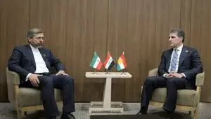 آنچه در دیدار بارزانی با معاون وزیر خارجه درباره آخرین اتفاقات جنگ گفتگو شد