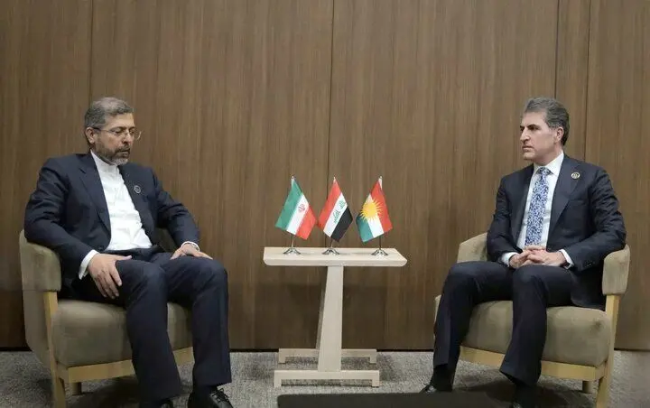 آنچه در دیدار بارزانی با معاون وزیر خارجه درباره آخرین اتفاقات جنگ گفتگو شد