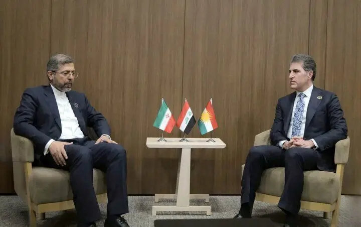 آنچه در دیدار بارزانی با معاون وزیر خارجه درباره آخرین اتفاقات جنگ گفتگو شد