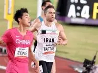 تفتیان از فینال ۱۰۰ متر جا ماند