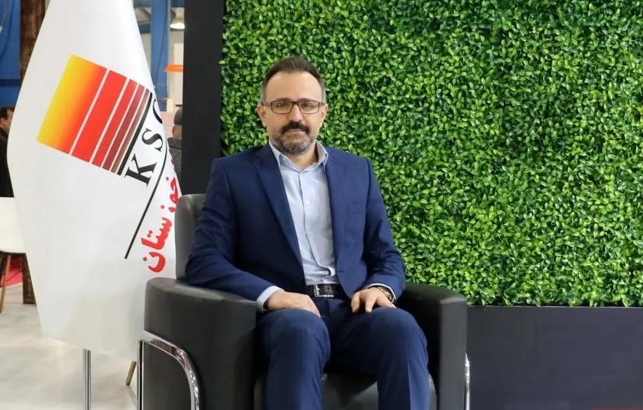 نشست خبری مهندس رضا وکیلی معاون فروش و بازاریابی شرکت فولاد خوزستان در بیستمین نمایشگاه بین المللی ایران متافو