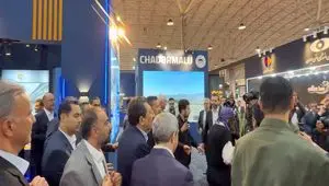 بازدید وزیر صمت از غرفه چادرملو در متافو تبریز