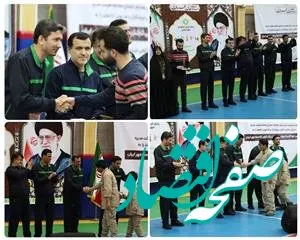 تقدیر از خانواده شهدای مدافع حرم در سومین المپیاد ورزشی کارکنان بانک قرض‌الحسنه مهر ایران