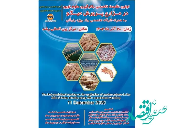 نخستین نشست و کارگروه تخصصی به کارگیری علوم نوین در مزارع پروش میگو