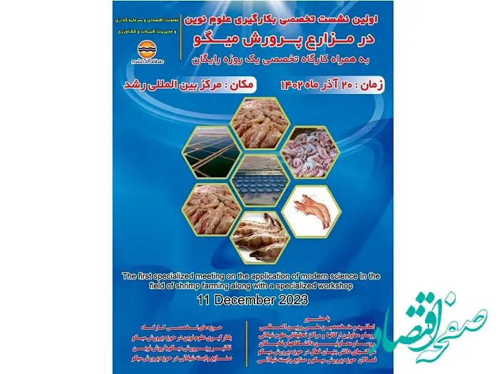 نخستین نشست و کارگروه تخصصی به کارگیری علوم نوین در مزارع پروش میگو