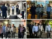 بازدید شبانه مدیرعامل پتروشیمی فارابی از مجتمع