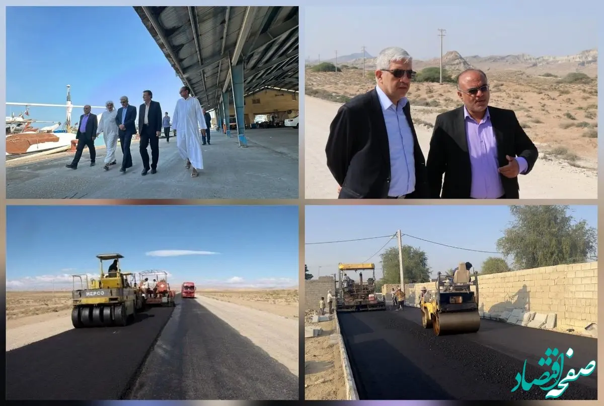 گام بلند وزارت راه و سازمان منطقه آزاد قشم در بهسازی و احداث 110 کیلومتر جاده اصلی