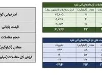 معامله ۱۶۸ کیلوگرم شمش نقره در بورس کالا