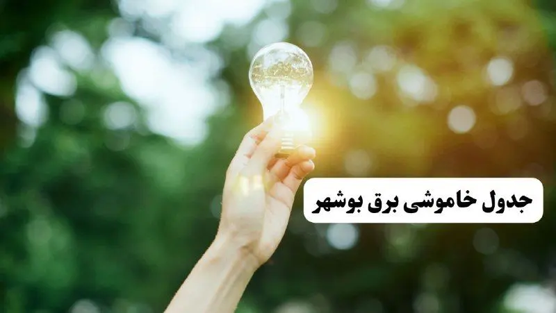 انتشار جدول زمانی قطع برق استان بوشهر ۱۰ خرداد ۱۴۰۴ | برنامه قطع برق بوشهر فردا شنبه دهم ۱۴۰۴ + خاموشی‌های احتمالی در شهرستان‌های بوشهر