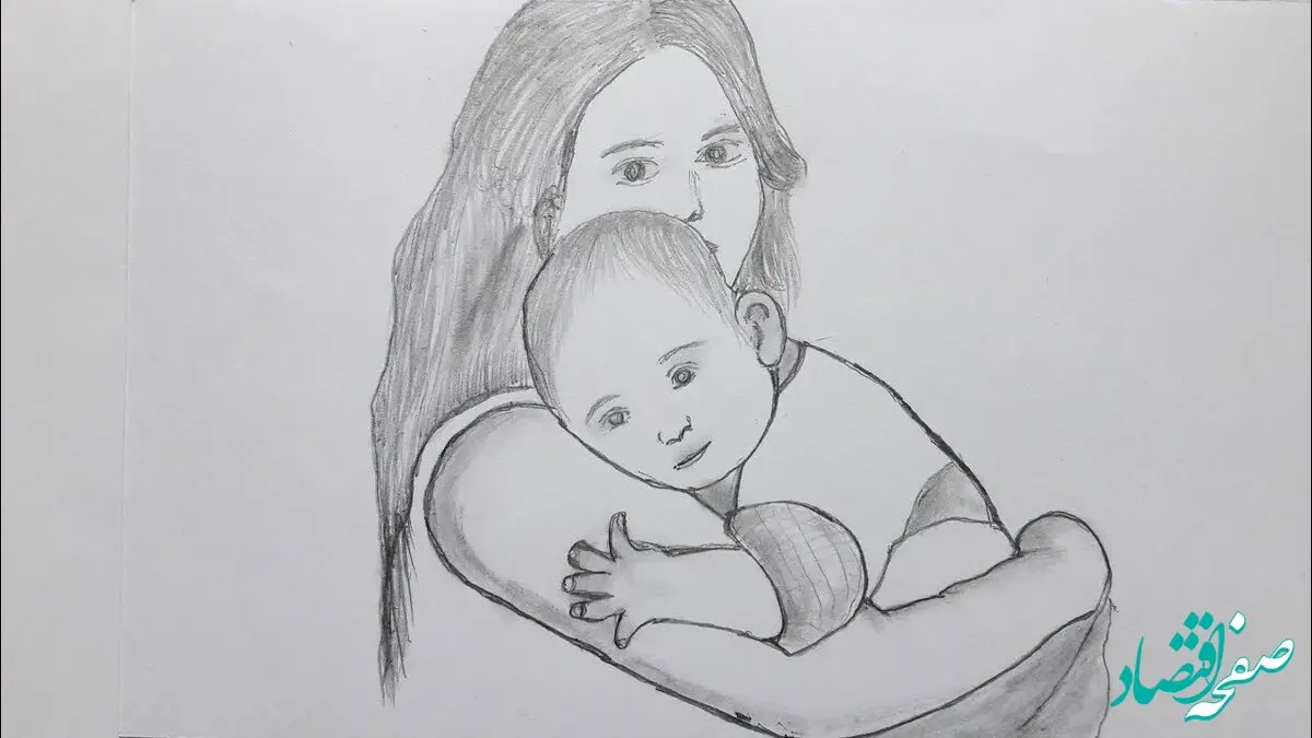 نقاشی روز مادر جدید ، ساده و زیبا برای ایده و رنگ آمیزی