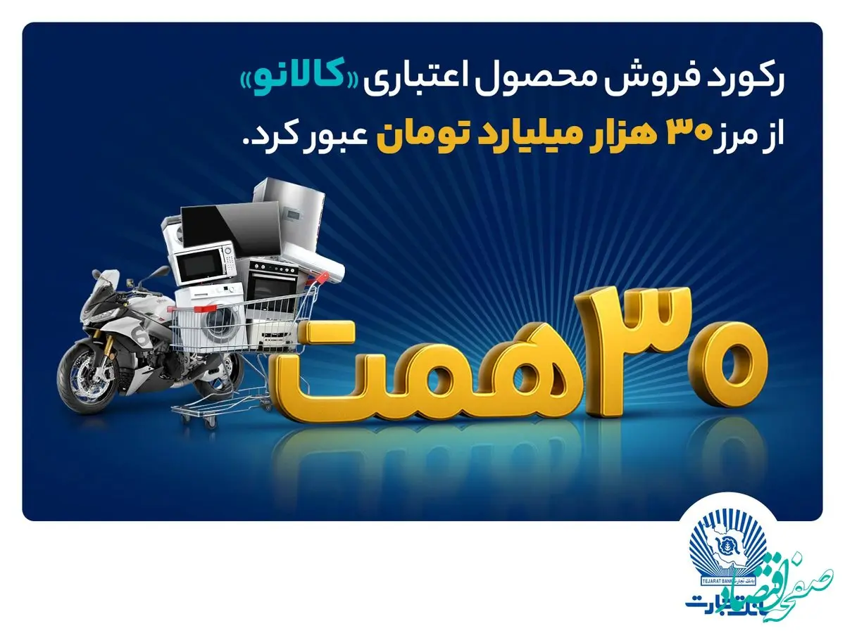 ۳۰ هزار میلیارد تومان اعتبار خرید در"کالانو"