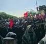 شعرخوانی محمد رسولی در مصلی امروز/ قسم به خون تو، قتل ترامپ گردن ماست
