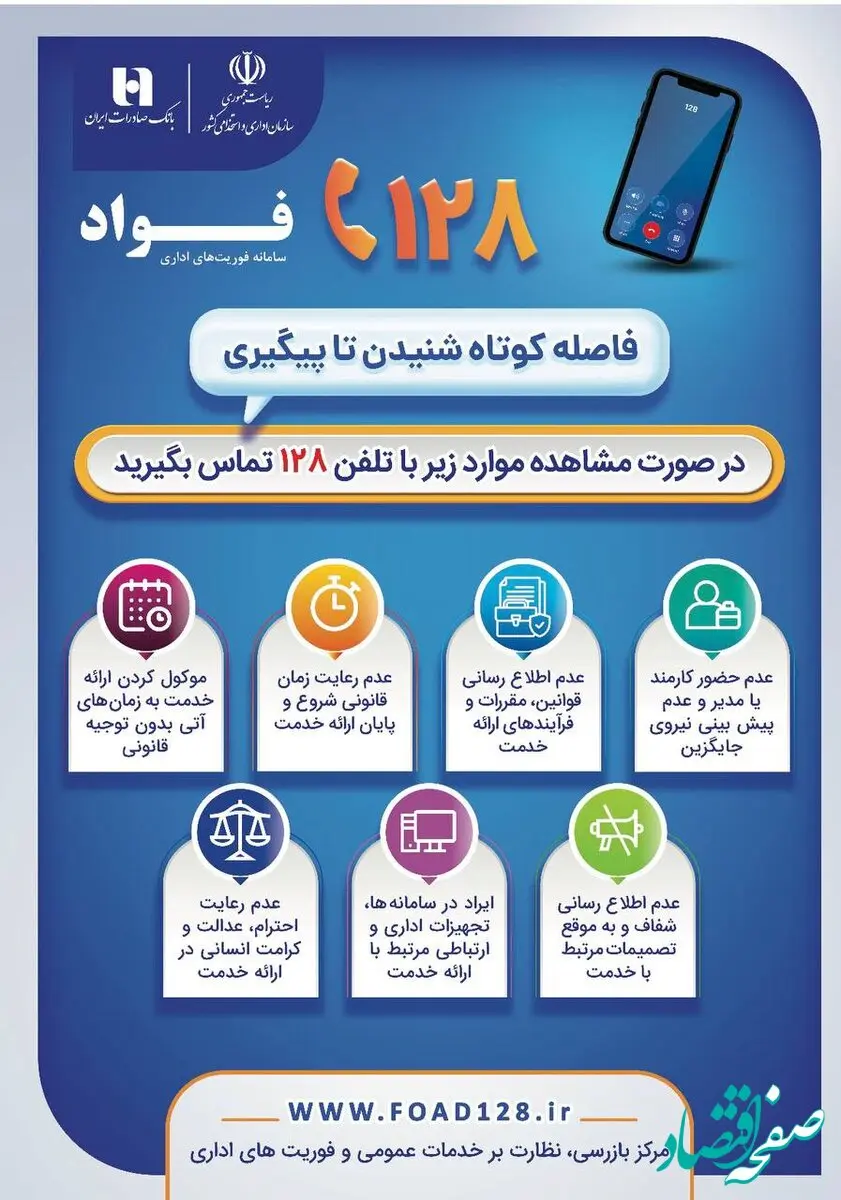 بانک صادرات ایران، مشتری‌مدار و پاسخگو با سامانه «فواد ۱۲۸»