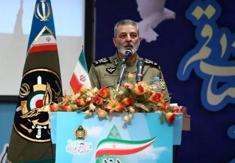 فوری؛ خط و نشان فرمانده ارتش | ایران به هر کجای اسرائیل لازم باشد موشک می‌زند