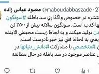 خبر منتشره در خصوص واگذاری سد باطله سونگون به چینی ها، کذب است