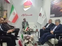 بازدید نماینده مردم اسدآباد در مجلس، رئیس هیأت عامل ایمیدرو و استاندار همدان از غرفه صبانور در نمایشگاه معدن غرب کشور