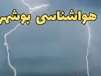 پیش بینی وضعیت آب و هوا بوشهر فردا جمعه ۲۴ اسفند ماه ۱۴۰۳ | اخبار پیش بینی هواشناسی بوشهر فردا 