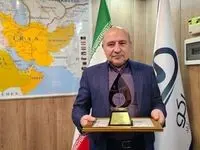 دریافت نشان «مدیر شایسته» توسط مدیرعامل سازمان منطقه آزاد ماکو