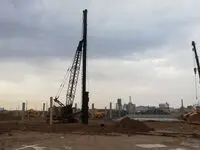 آغاز عملیات شمع‌کوبی مگاپروژه پتروشیمی الماس ماهشهر